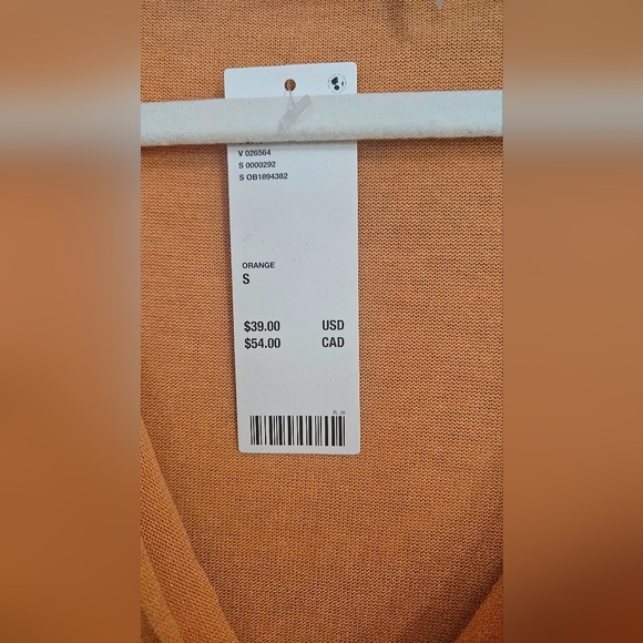 Urban Outfitters Out from under orange oversized cardigan. Size small NWT - Picture 2 of 8